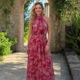 Avien™ Soft Halter Neck Midi Dress