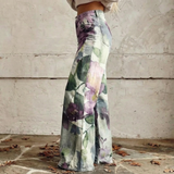 Noemi™ - Pantalon à Taille Haute Motif Boho
