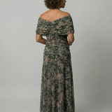 Calen | Off Shoulder Flow Midi Dresses