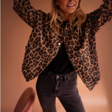 Zahra | Leopard Print Trendy Jacket