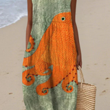 Coral™ | Oceanic Midi Dress