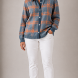 Haley Cozy Plaid Knit Cardigan