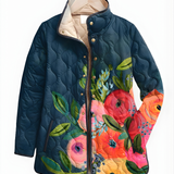 ALEXIS™ | Vintage Floral Print Quilted Jacket