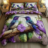 Bird Sanctuary 3-Piece Quilted Bedding Set