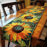 Sunflower Garden Quilted Table Runner