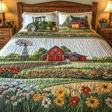Happy Farm 3-Piece Quilted Bedding Set