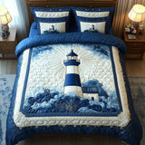 3-Piece Lighthouse Breeze Quilted Bedding Set