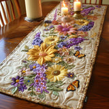 Floral Garden Quilted Table Runner