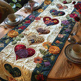 Heart Blossom Quilted Table Runner