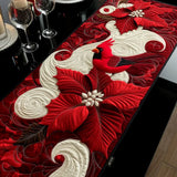 Cardinal Red Quilted Table Runner