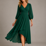 Mia | Elegant V-neck Long Dress
