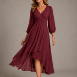 Mia | Elegant V-neck Long Dress