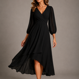 Mia | Elegant V-neck Long Dress