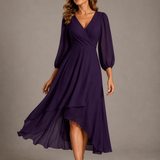 Mia | Elegant V-neck Long Dress