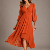 Mia | Elegant V-neck Long Dress