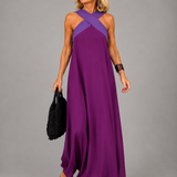 Velora | Cross Elegance Maxi Dress