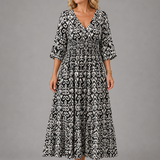 Althea | Bohemian Flow Midi Dress