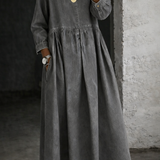 Clara | Denim Dress with Peter Pan Collar