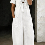 Maya | V-neck jumpsuit with short sleeves