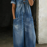 Maya | V-neck jumpsuit with short sleeves