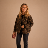 Zahra | Leopard Print Trendy Jacket