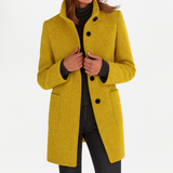 Adele™ High Collar Wool Blend Jacket