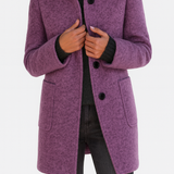 Adele™ High Collar Wool Blend Jacket