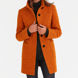 Adele™ High Collar Wool Blend Jacket