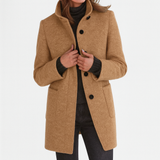Adele™ High Collar Wool Blend Jacket