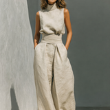 Olive | Relaxed Linen Set