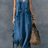 Harper | Denim Jumpsuit with Elastic Waist