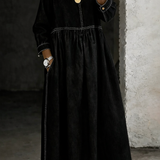Melissa | Long Sleeve Denim Dress with Round Neck