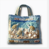Coastal Sea Turtle Bliss | Handmade Quilted Tote