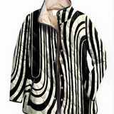 COLETTE™ | Casual Quilted Jacket with Abstract Geometric Design