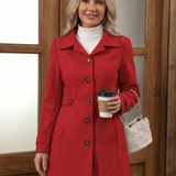 Alina - Elegant Wool-Blend Coat