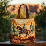 Desert Trail Rider | Handmade Quilted Tote