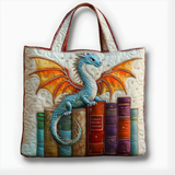 Enchanted Dragon Library | Handmade Quilted Tote