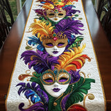 Carnival Masks Quilted Table Runner