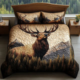 Forest Animals 3-Piece Quilted Bedding Set