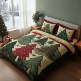 Forest of Joy 3-Piece Quilted Bedding Set