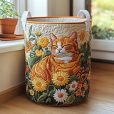 Handcrafted Forest Cat Laundry Basket