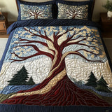 Forest Harmony 3-Piece Quilted Bedding Set