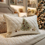 Snowy Refuge Padded Cushion Cover