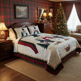 Snow Friends 3-Piece Quilted Bedding Set