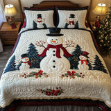 Snow Friends 3-Piece Quilted Bedding Set