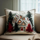 Frosty Night Padded Cushion Cover