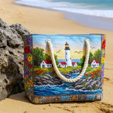 Artisan Beach Tote | Lighthouse Glow