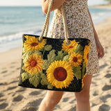 Sunflower Handmade Beach Tote