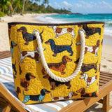 Custom Dachshund Beach Tote | Handmade