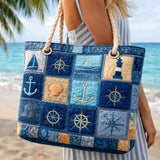Artisan Beach Tote | Ocean Blue